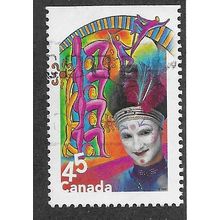 CAN 1998 45c 'CIRCUS - ACROBATS' (BOOKLET) FINE USED (EBID71-548)