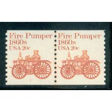 1908 20c Fire Pumper Very Fine MNH Dry Gum CNP Left 1 W0250