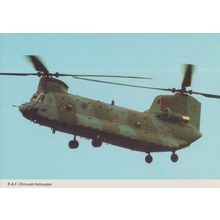 RAF Chinook Military Helicopter Postcard