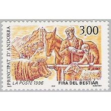Andorre Français 1996 Michel 502 Neuf ** Cote (2008) 2.00 € Foire aux bestiaux