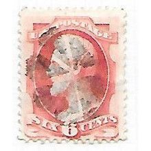 USA 1870 NATIONAL BANK NOTE LEFT 6C CORK CANCEL CUSTOMER REQUEST NJA