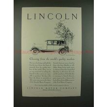 1928 Lincoln Two-Window Sedan Car Ad - NICE!!