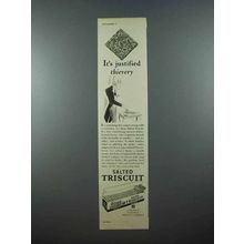 1939 Triscuit Crackers Ad - It's Justified Thievery