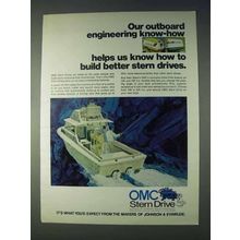1972 OMC Stern Drive Ad - Engineering Know-How