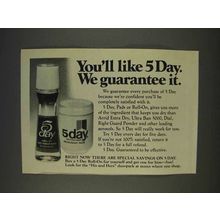 1977 5 Day Deodorant Ad - You'll Like We Guarantee It