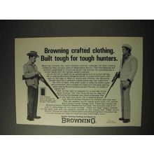 1977 Browning Clothing Ad - For Tough Hunters
