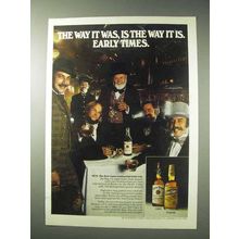 1978 Early Times Whisky Ad - The Way It Was