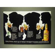 1978 Early Times Bourbon Ad - Mix It Up