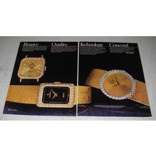 1980 Concord Watches Ad - Beauty Quality Technology