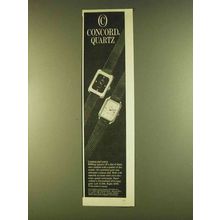 1980 Concord Quartz Watches Ad - Contrast and Texture