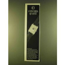 1980 Concord Quartz Watch Ad - His Kind of Time