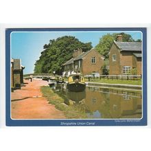 Tyrley Locks Market Drayton Shropshire Union Canal Postcard 1181