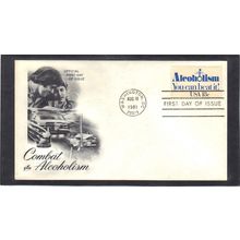 FDC Art Craft 1927 18c Alcoholism (Cachet-U/A) CV00246