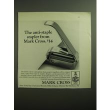 1970 Mark Cross Anti-Staple Stapler Advertisement
