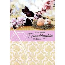 For A Special Granddaughter At Easter - Easter Greeting Card - 23081