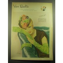 1945 Van Raalte Gloves Ad - Hands-Off