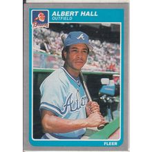 1985 Fleer baseball card 326 Albert Hall RC