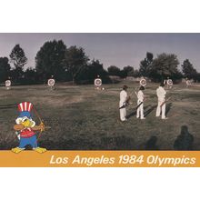 Los Angeles 1984 Olympic Games Archery Postcard