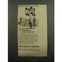 1953 Cuban Tourist Commission Ad - Cuba foreign land of enchantment
