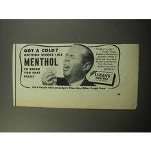 1957 Luden's Menthol Cough Drops Advertisement