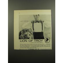 1955 Lion of Troy Formal Shirts Ad - You'll meet at the very best affairs
