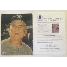 Casey Stengel Signed Autographed Vintage 8.5x11 Magazine Photo NY Yankees : BAS