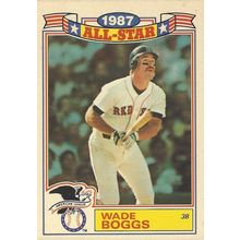 1987 TOPPS GLOSSY WADE BOGGS ALL STAR #4 OF 22