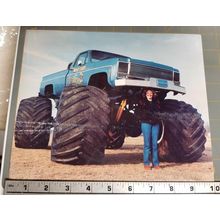 MONSTER TRUCK BEAR FOOT 1983 Original Picture 8"x10" PHOTO Mini Poster RARE
