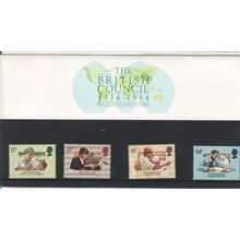 GB stamps 1984 Presentation Pack - SG 1263-1266 - 50th Anniv of British Council