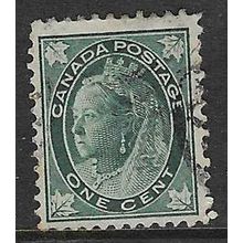 CANADA 1897 QUEEN VICTORIA 1c USED SG143