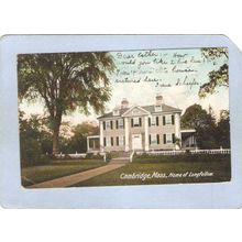 MA Cambridge Home Of Longfellow Undivided Back ma_box1~370