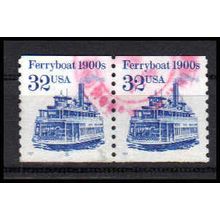 Used 2466 32c Ferryboat Very Fine CNP Left 5 PA1171