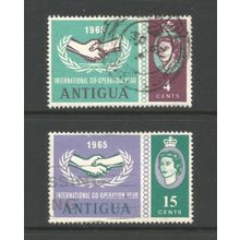 Antigua 1965 Int. Cooperation Year, used set. SG166-7