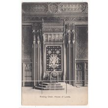 Robing Chair House of Lords Postcard London 7952