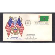 FDC Boerger Cachets 1674 13c Washington (Cachet-U/A) CV00729