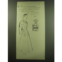 1949 Henri Bendel Young-Timers Coat Ad - Young Timers pick a winner