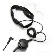 LARINGOFONO REGULABLE CON AURICULAR PARA MOTOROLA Y COBRA DE 1 CONEXION FOREHEAD