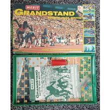 1970s " MERIT GRANDSTAND BOARD GAME "COMPLETE,V NICE