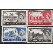 1958 SG536a-539a 1st DLR Castle Set Fine/Very Fine Used . .
