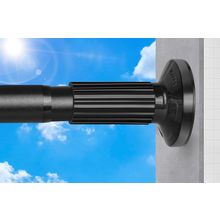 Tension Curtain Rod 51-165In(4.25-13.75Ft), Extra Long Outdoor Curtain Rod No Dr