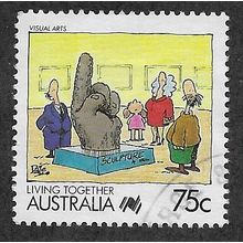 AUS 1988 75c 'LIVING TOGETHER - VISUAL ARTS' FINE USED (EBID67-209)