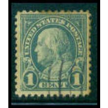 Used 552 1c Benjamin Franklin Fine M09078