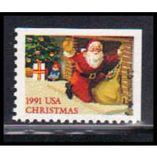 2584 29c Santa & Fireplace Fine MNH BPS UR W2196