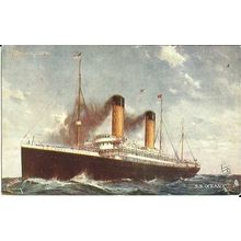 White Star Line SS OCEANIC Tuck Oilette Postcard (6228)