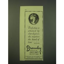 1942 Bronnley Soap Ad - Perfection is attained by slow degrees
