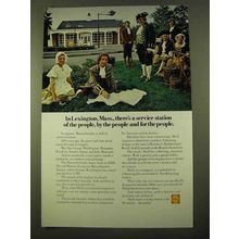 1970 Shell Oil Ad - In Lexington, Mass. Service Station