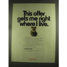 1972 Qantas Airlines Ad - Gets Me Right Where I Live