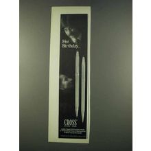 1974 Cross Pens Ad - Her Birthday