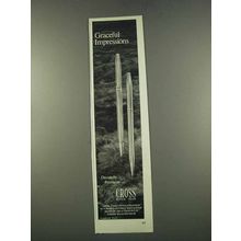 1974 Cross Pens Ad - Graceful Impressions