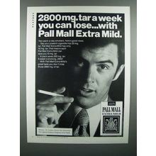 1976 Pall Mall Extra Mild Cigarette Ad - 2800mg Tar